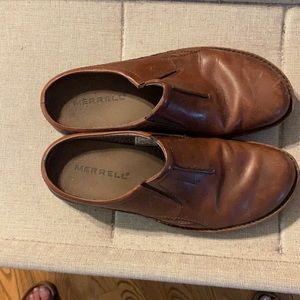 Morrell brown slip on shoes